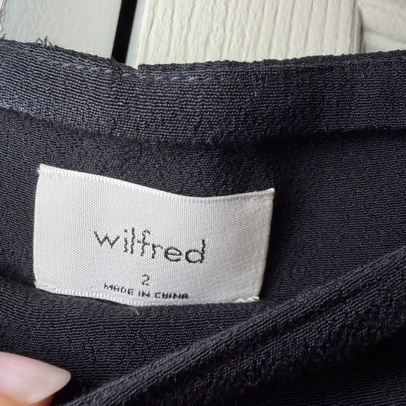 Wilfred Black Wide Leg Pants - Picture 3 of 4